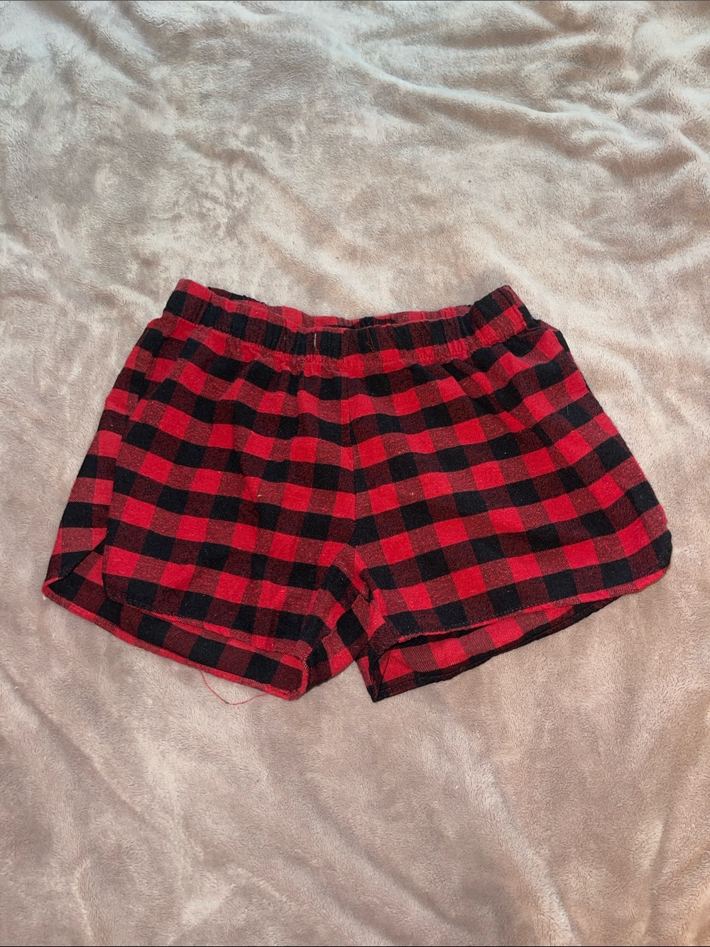 Women’s Red and Black Buffalo Plaid Shorts